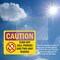 Signmission Radiation & Laser Sign, 5 in H x 7 in W, Vinyl Decal, Rectangle OS-2PACK-CR-D-57-L-10193 - alternate 3